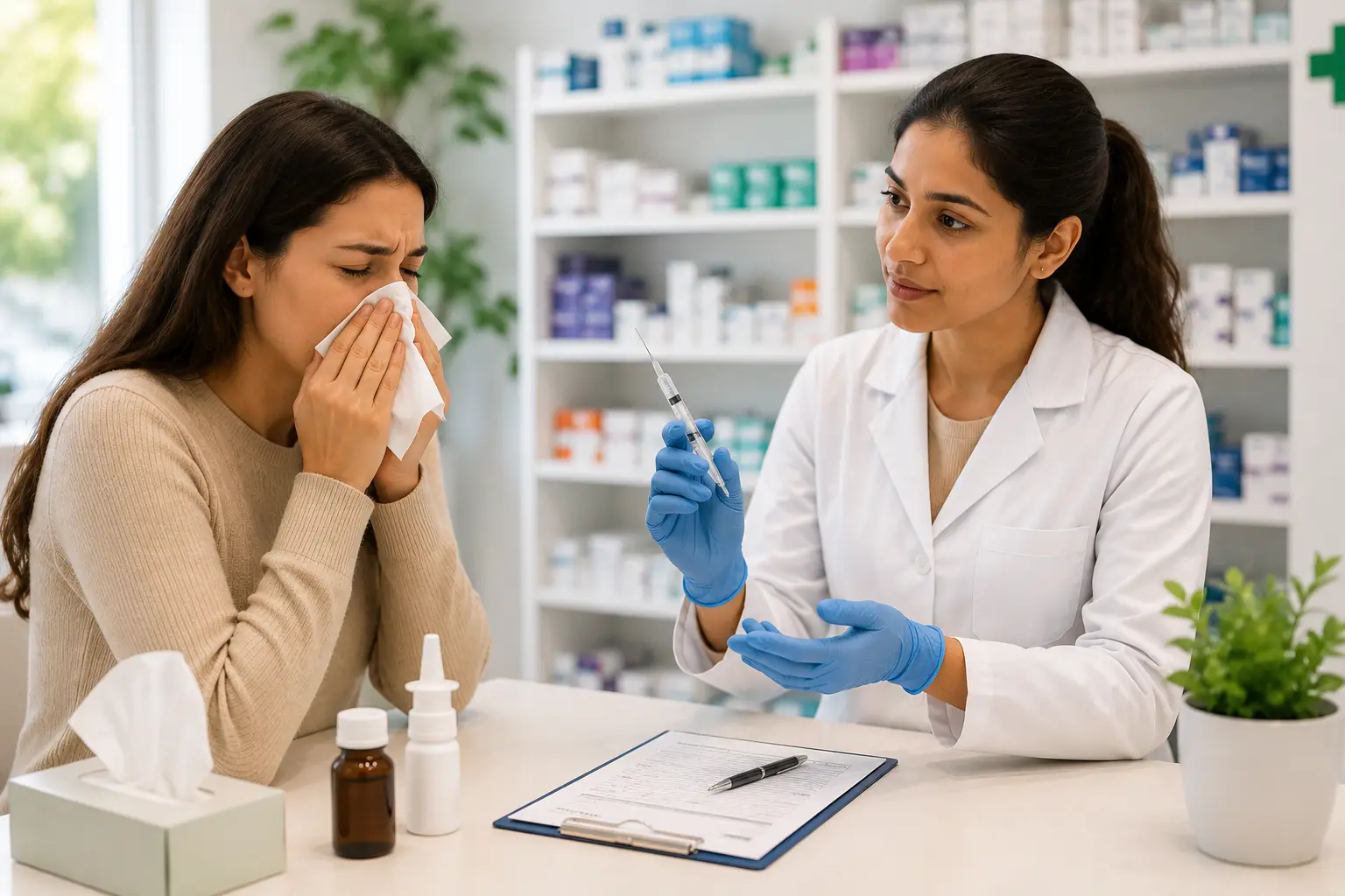 Speak to a pharmacist about hay fever near Ilford